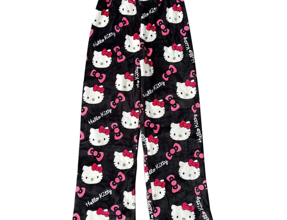 Kitty Fuzzy Pajama Pants