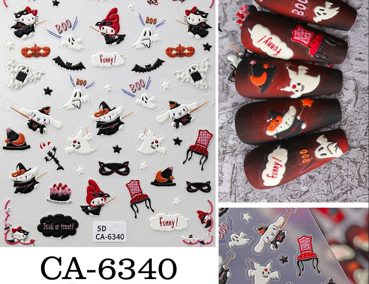 Sanrio Halloween Nail Stickers DIY Decoration