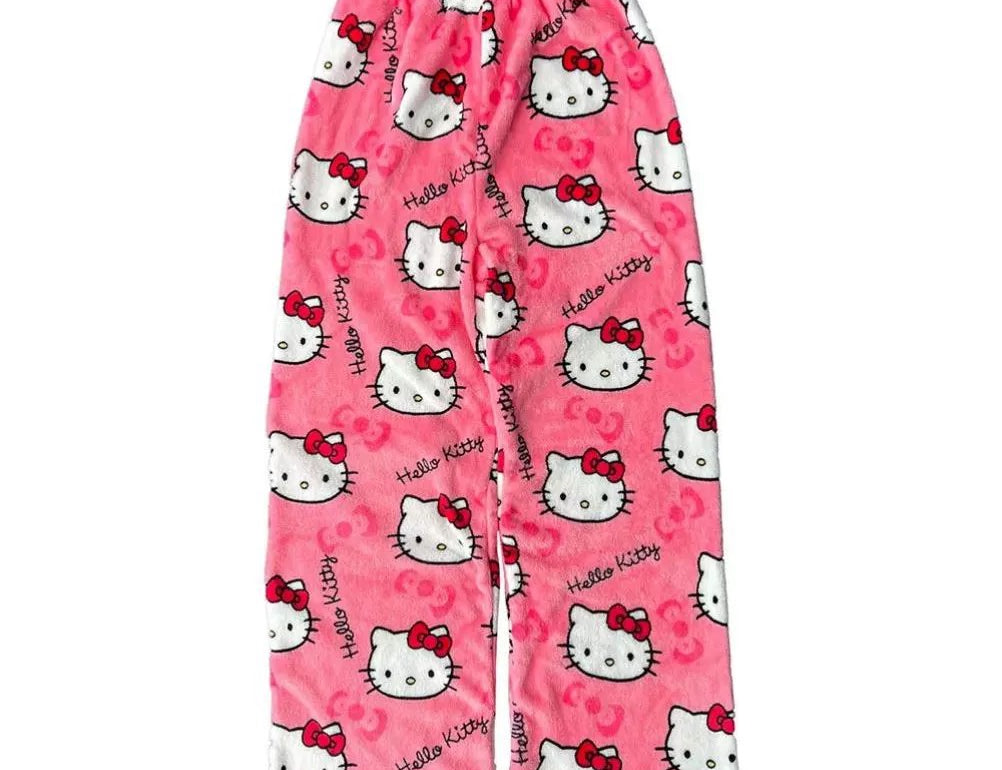 Kitty Fuzzy Pajama Pants