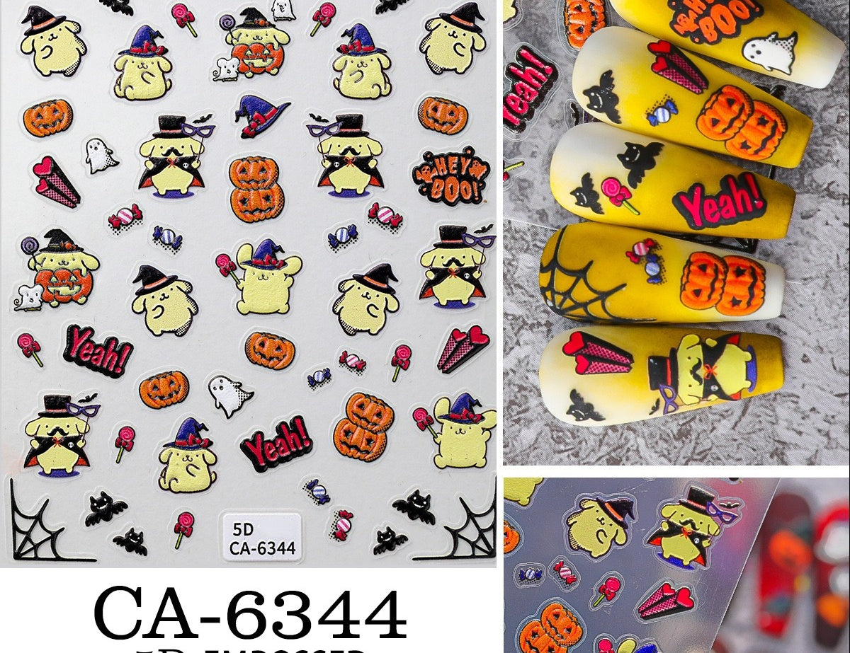 Sanrio Halloween Nail Stickers DIY Decoration