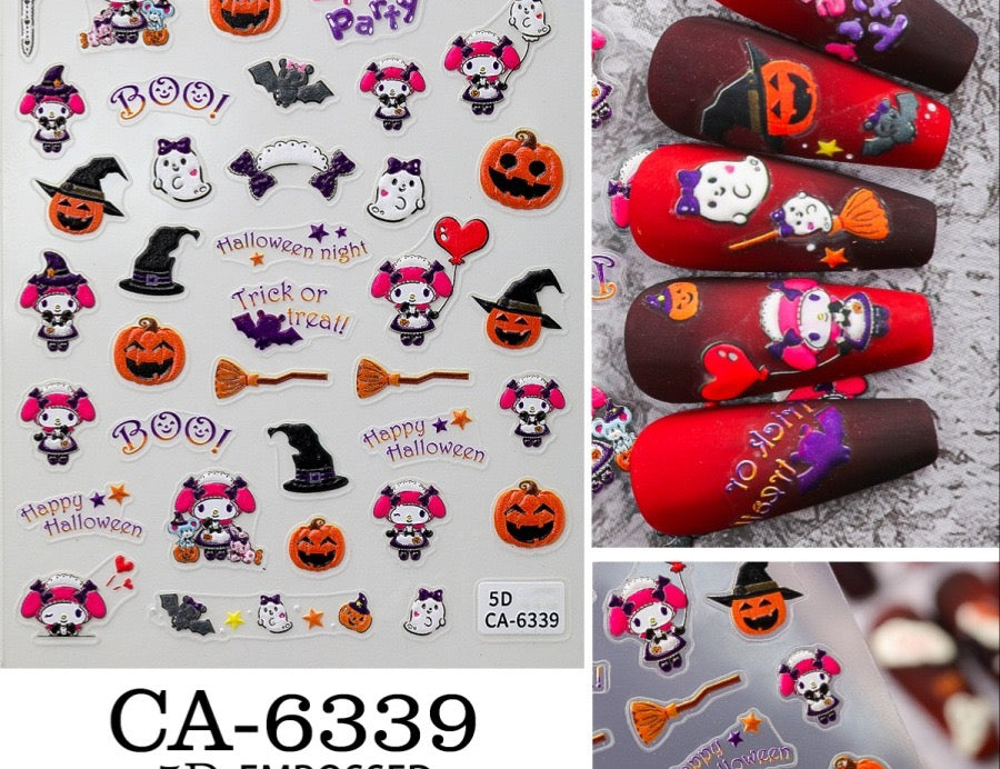 Sanrio Halloween Nail Stickers DIY Decoration