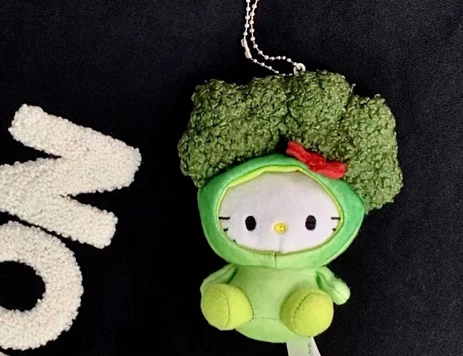 Kitty Broccoli and Fried Shrimp Plush 5”