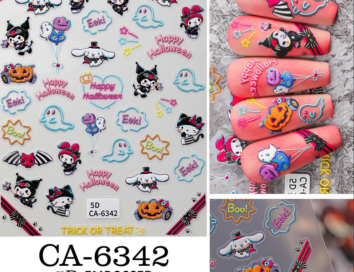 Sanrio Halloween Nail Stickers DIY Decoration