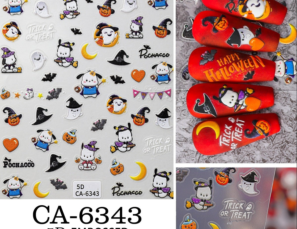 Sanrio Halloween Nail Stickers DIY Decoration