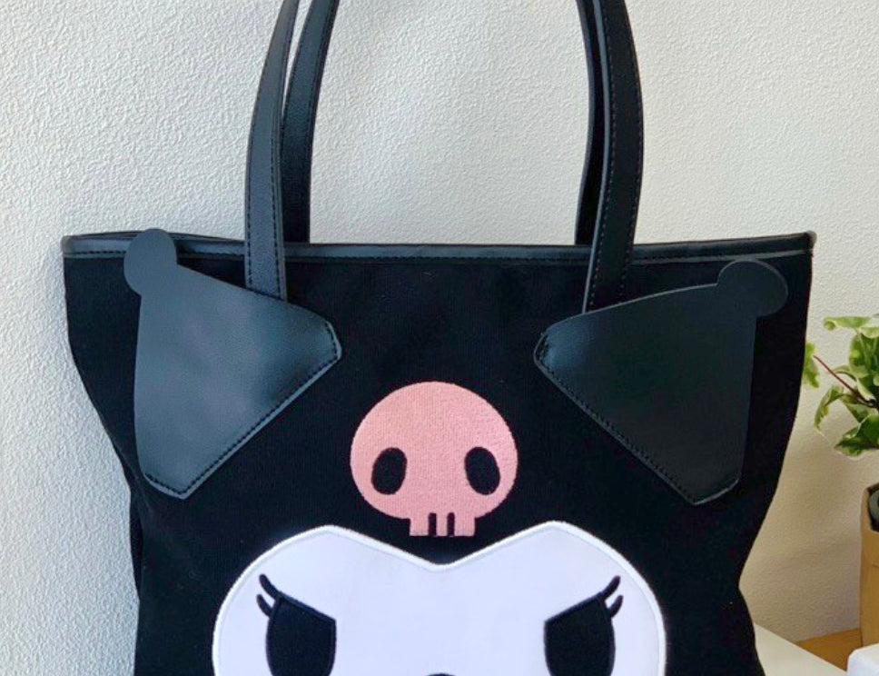 Kuromi Easy Tote Bag Black