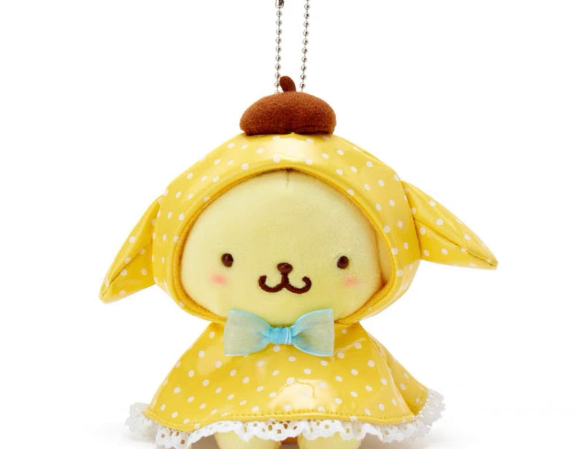 Kitty Kuromi Melody 4" Rainwear Plush Keychain