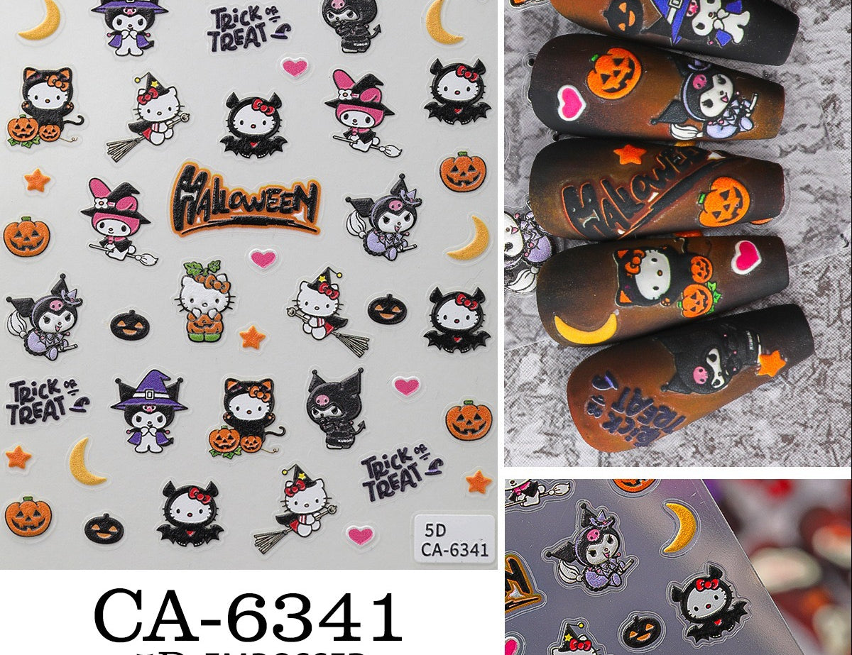 Sanrio Halloween Nail Stickers DIY Decoration