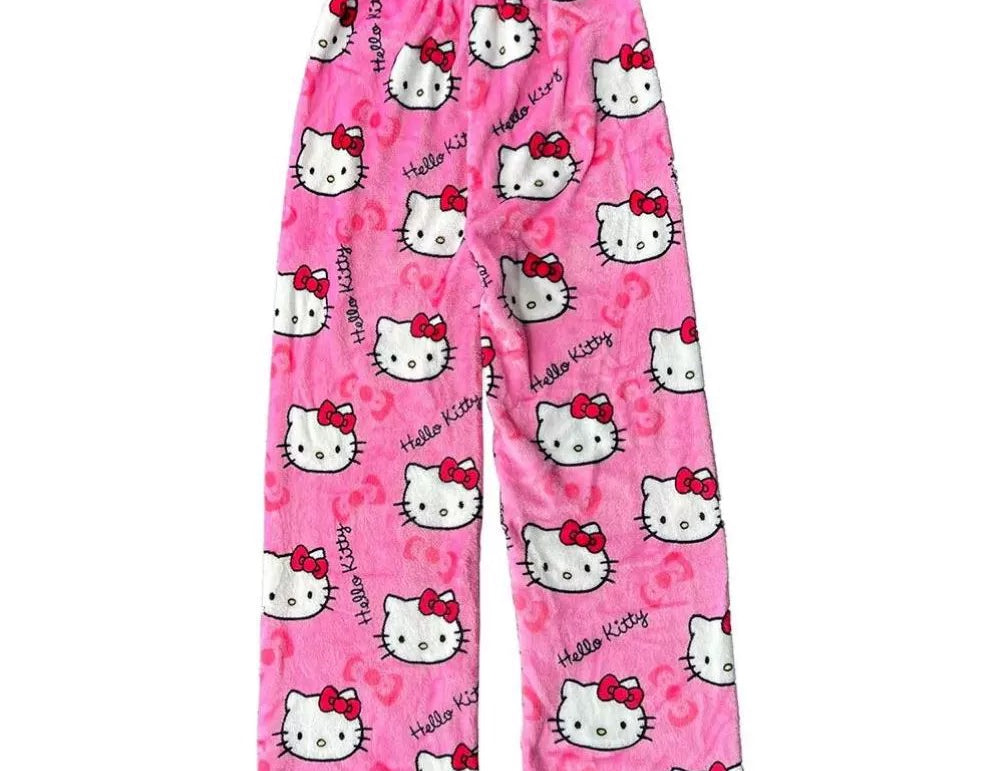 Kitty Fuzzy Pajama Pants