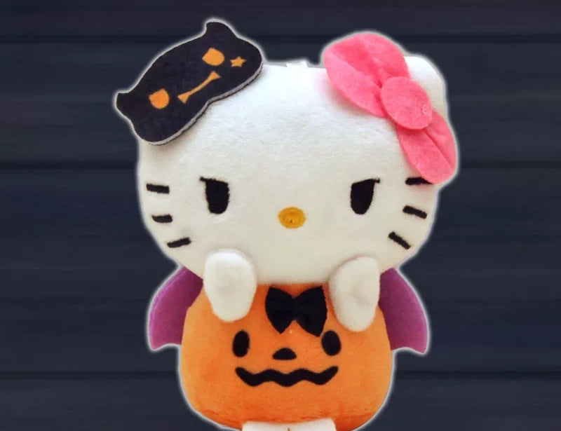 Sanrio Halloween Pumpkin Plushie Keychain