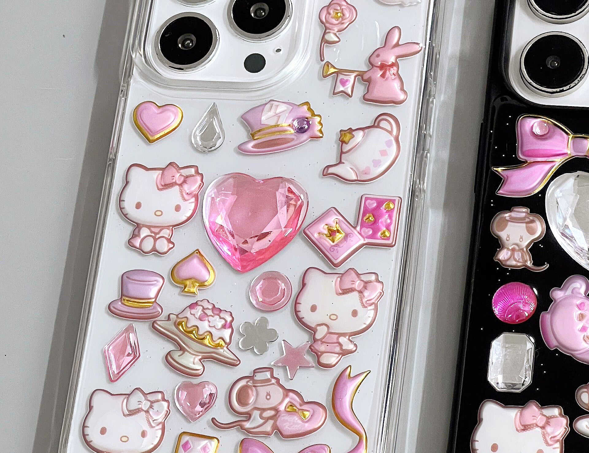 Kitty Epoxy Stickers Phonecase NH102