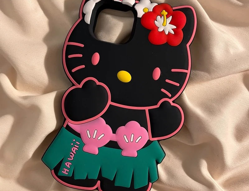 Kitty Hawaii Grass Skirts Silica Gel Phone Case NH108