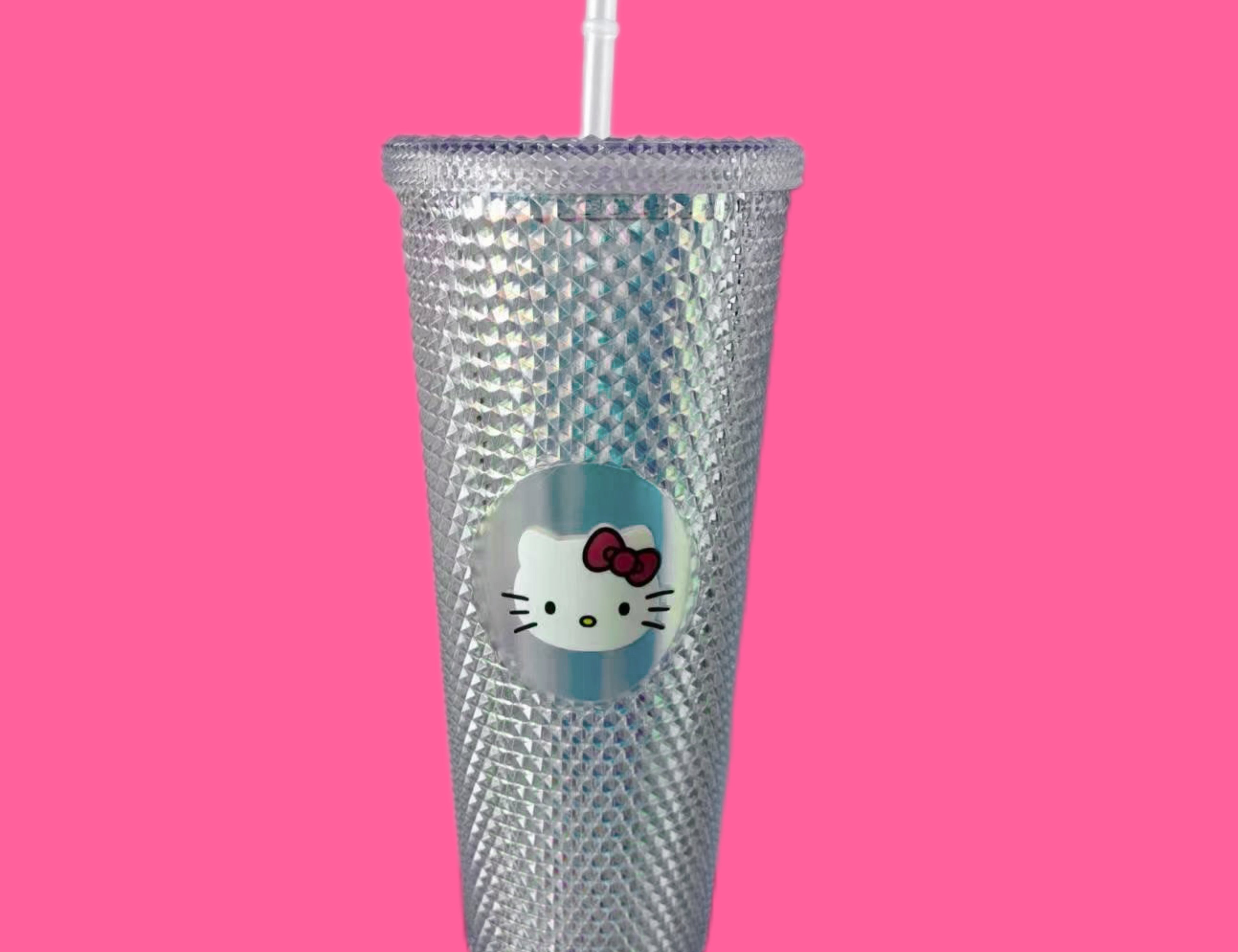 Kitty 24 oz Double Wall Plastic Tumbler