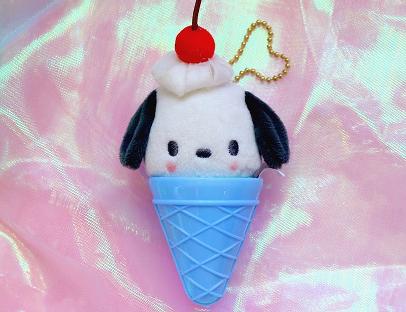 Sanrio Ice Cream Cone 4” Plush Keychain